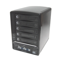 Внешний корпус 3.5" (eSATA) на 5 дисков ST-2350SESR поддержка RAID 0,1,5,1+0, алюм. Multiplier port