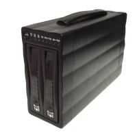 Внешний корпус 3.5" (FIREWIRE 400/800) на 2 жестких диска ST-2320 I/FR RAID0,1 (для IDE HDD)
