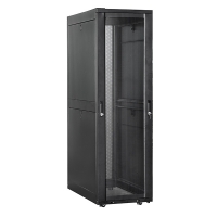 Серверный шкаф 19" 38U RackPro SE6138 (600х1000х38U) (блок вентил.), перф. двери, черный