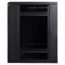 Серверный шкаф 19" 15U AW6615  (600x600x770мм), настенный, 1 секция, стекл. дверь, черный, RackPro
