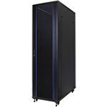 Серверный шкаф 19" 12U RackPro EC6812B (600х800х600мм), передняя стеклянная дверь, черный