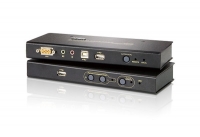 Удлинитель KVM CE-800B CONSOLE EXTENDER USB CAT5 (Audio + Mic) (250м), (Мод. CE800B), Aten